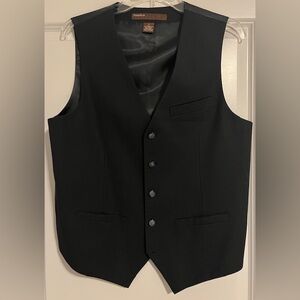 Perry Ellis Men’s Suit Vest Color: Black Sz: Small